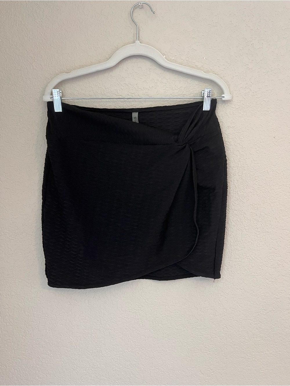 Victoria's Secret Black Wrap Mini Cover-Up Skirt